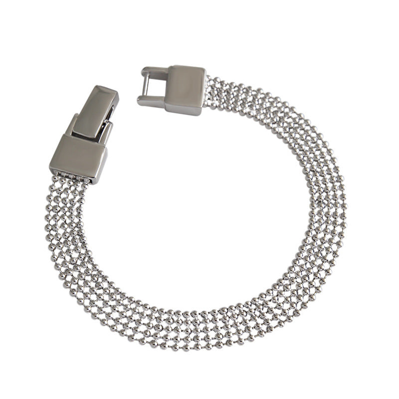 Armband i Äkta Silver - Mesh Elegans